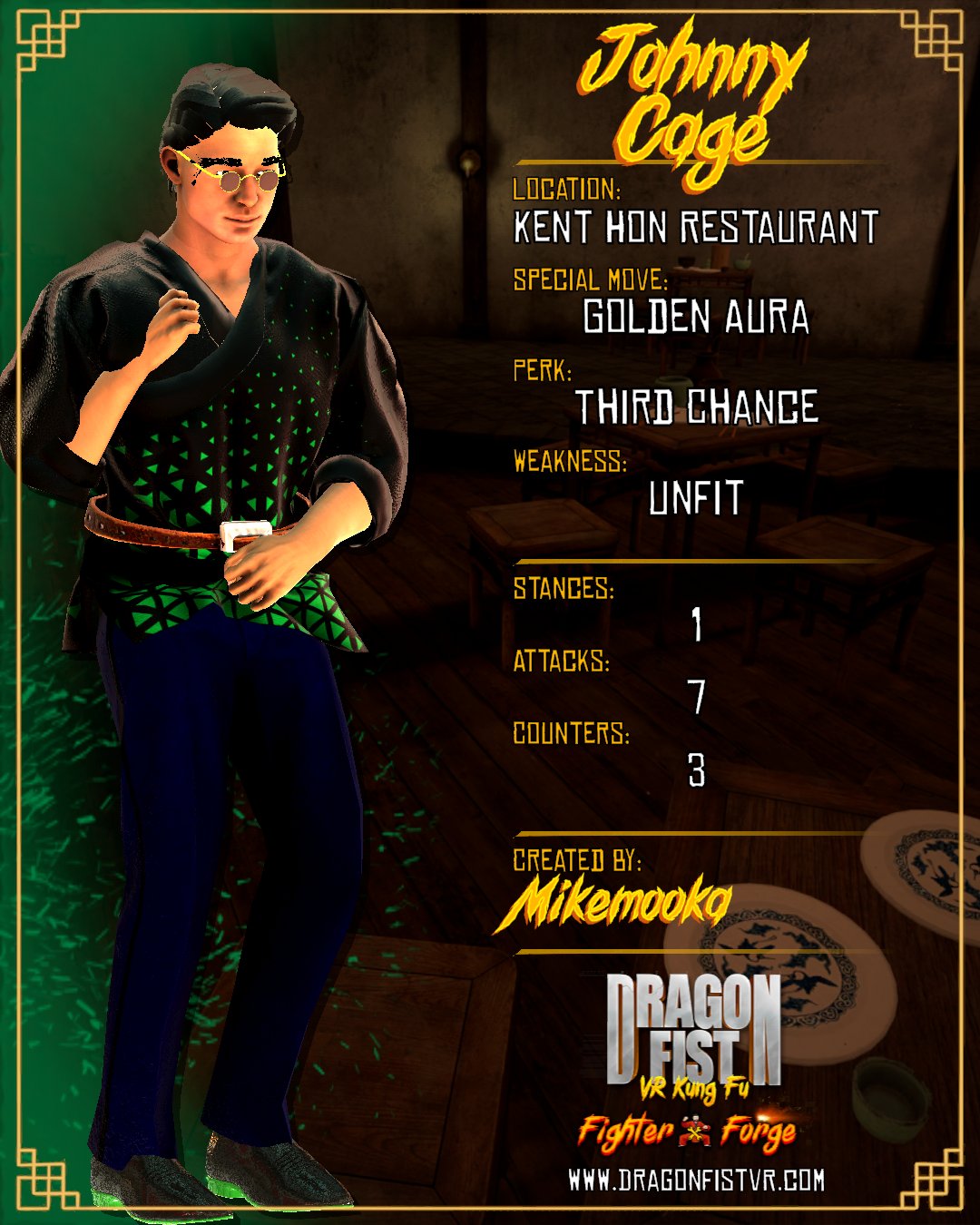 Johnny Cage - Created By: Mikemooka